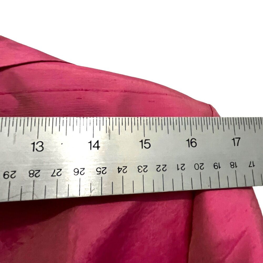 Dress Suit Vintage Womens 90s MILLER SHOR 100% Silk 2-piece Two-Tone Pink Tan 12 - Picture 9 of 16